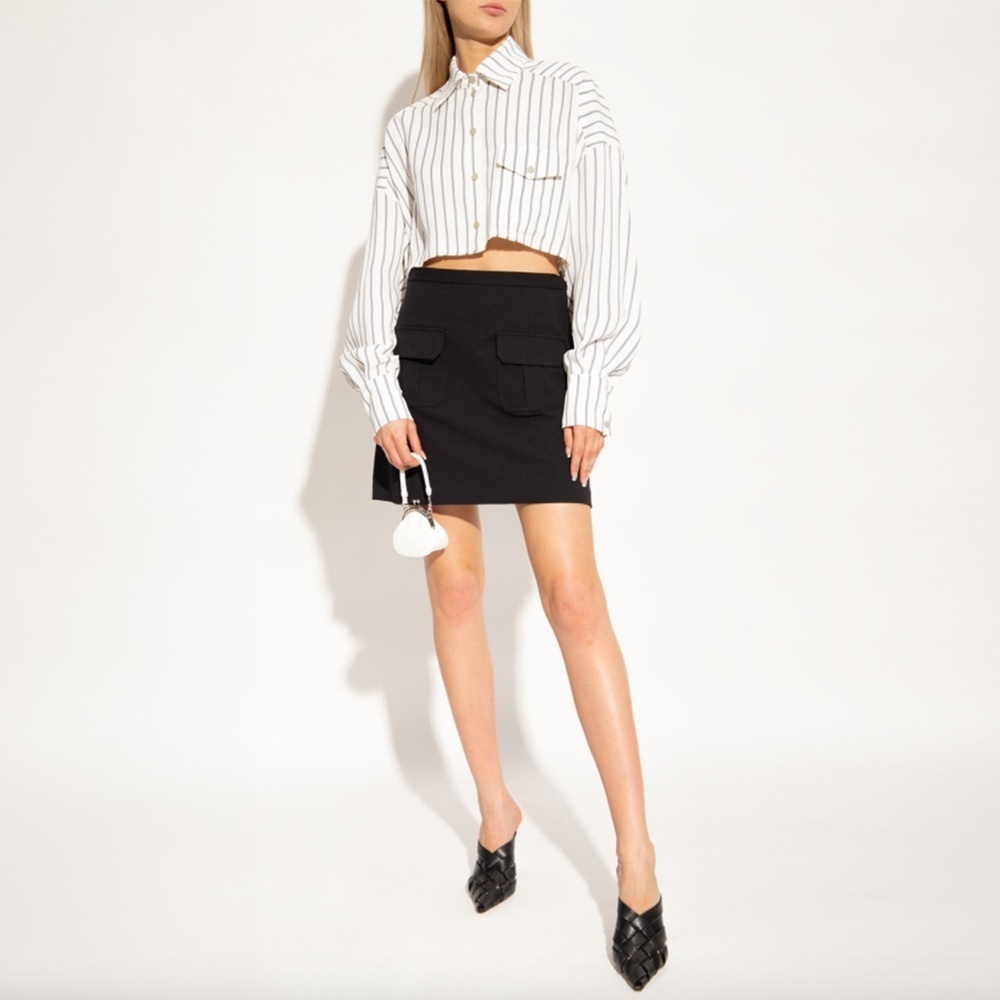 Theory - Mini Cargo Skirt in Neoteric Twill - Black